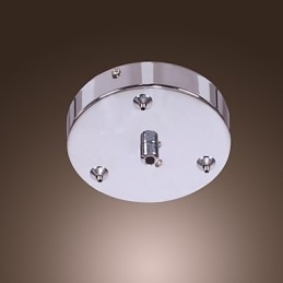 Kunstnerisk Krystallanhengslampe Med 6 Lys Og Glassskjerm