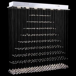 Moderne Samtids Tradisjonell Klassisk Rustikk Hytte Vintage Landlig Øy Krystall Galvanisert Metall Pendellampe