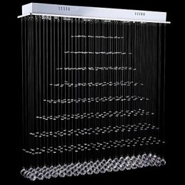 Moderne Samtids Tradisjonell Klassisk Rustikk Hytte Vintage Landlig Øy Krystall Galvanisert Metall Pendellampe