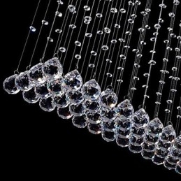 Moderne Samtids Tradisjonell Klassisk Rustikk Hytte Vintage Landlig Øy Krystall Galvanisert Metall Pendellampe