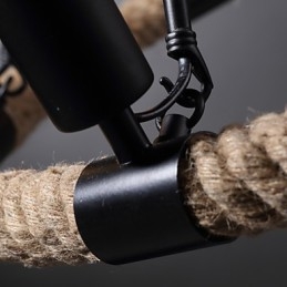 Lysekrone Anhengslampe I Ministil I Rustikk Hyttestil I Metall