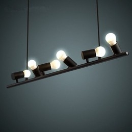 Vintage Retro Mini-Stil Maleri Metall Pendellampe