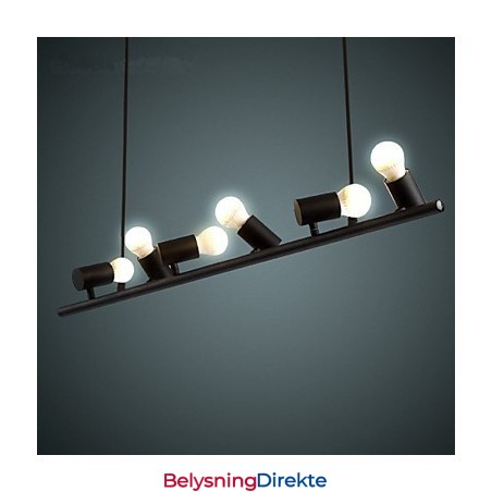 Vintage Retro Mini-Stil Maleri Metall Pendellampe