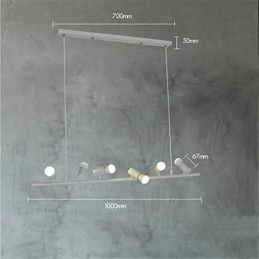 Vintage Retro Mini-Stil Maleri Metall Pendellampe