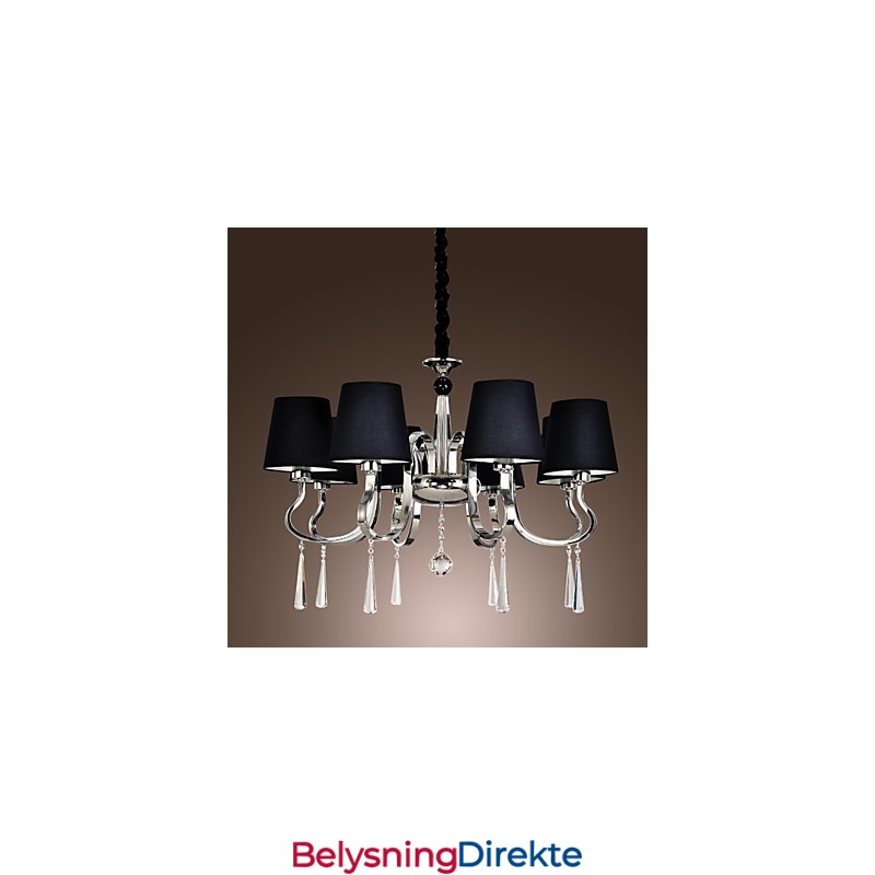 Moderne Samtids Tradisjonell Klassisk Rustikk Hytte Vintage Landlig Øy Krom Metalllysekrone