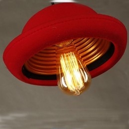 Hat Pendel Kafédesign Svart Lysekrone