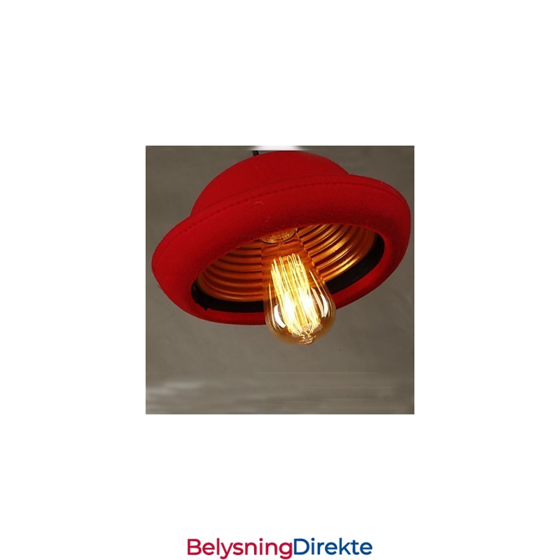 Hat Pendel Kafédesign Svart Lysekrone