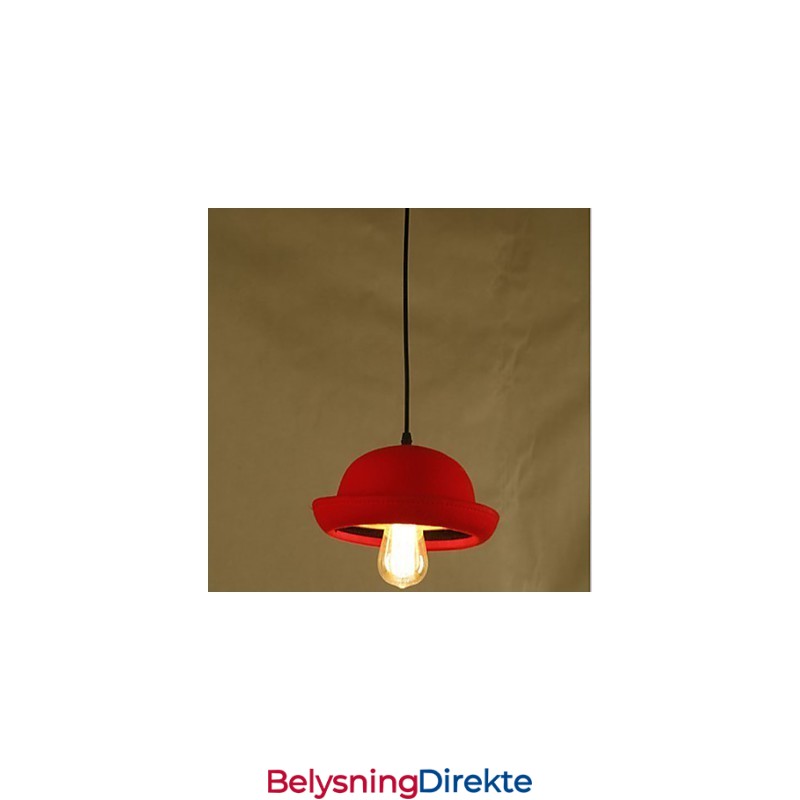 Hat Pendel Kafédesign Svart Lysekrone