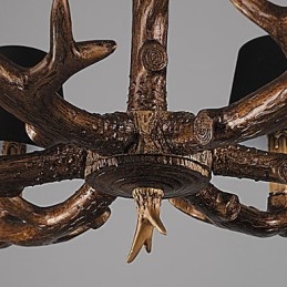 Lysekrone Anhengslampe Vintage Harpiks