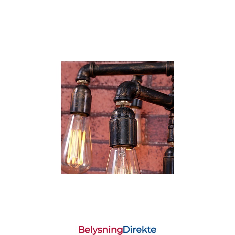 Vintage Maleri Metall Innfelt Montering