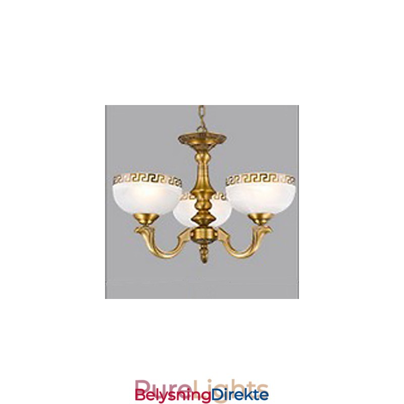 Helkobberlampe I Marmor, Spisestue, Original Moderne Kobberlysekrone