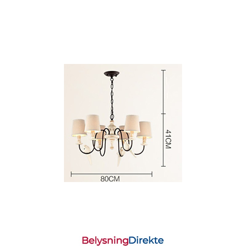 Lysekrone Anhengslampe Vintage Harpiks