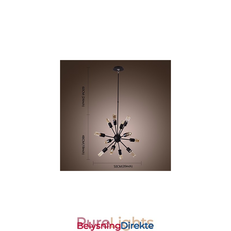 Avant Garde Jernlysekrone Med 12 Lys