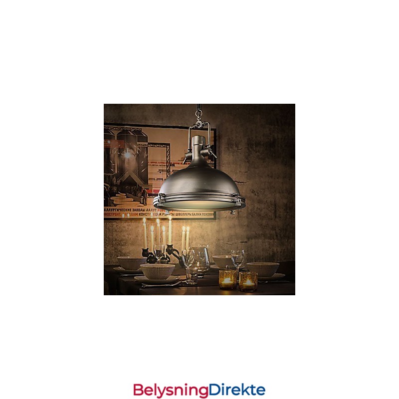 Industriell Enkel Pendellampe Dekorerer Loftsstil Vintage Metalldråpelampe