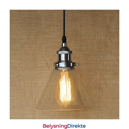 Tradisjonell Klassisk Vintage Retro Landlig Globeformet Pendellampe