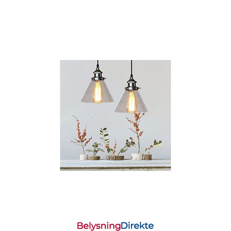 Tradisjonell Klassisk Vintage Retro Landlig Globeformet Pendellampe