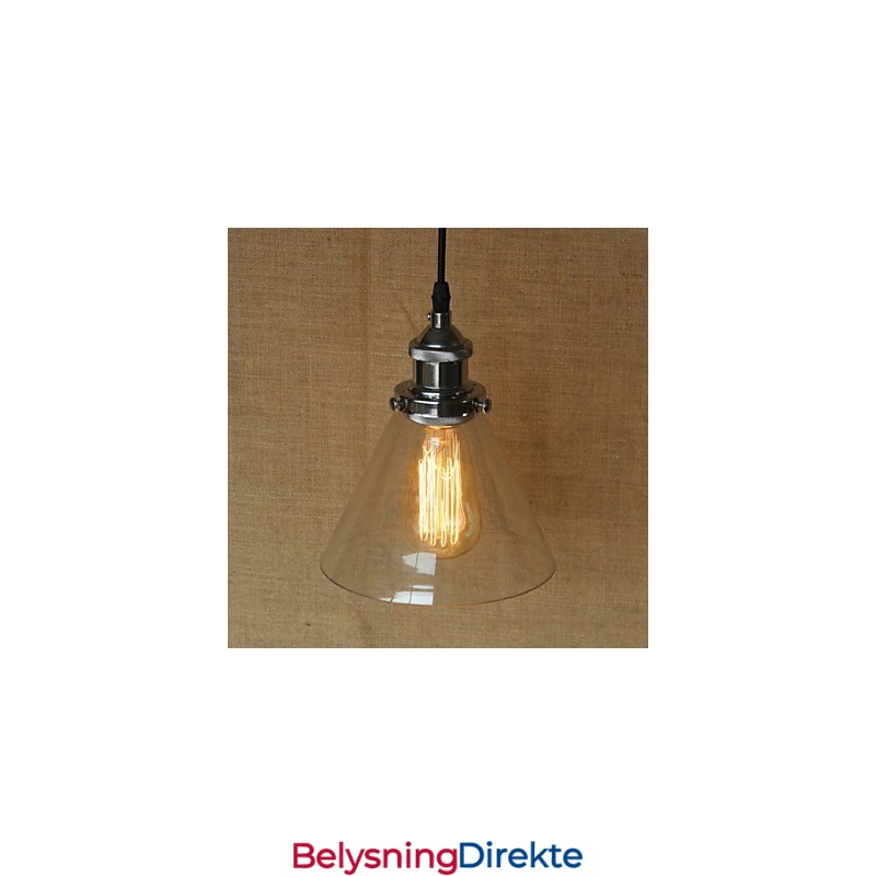 Tradisjonell Klassisk Vintage Retro Landlig Globeformet Pendellampe