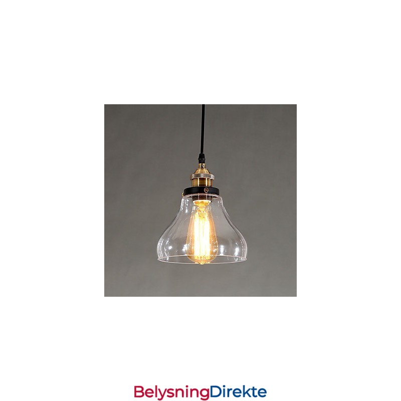 Tradisjonell Klassisk Vintage Retro Landlig Globeformet Pendellampe