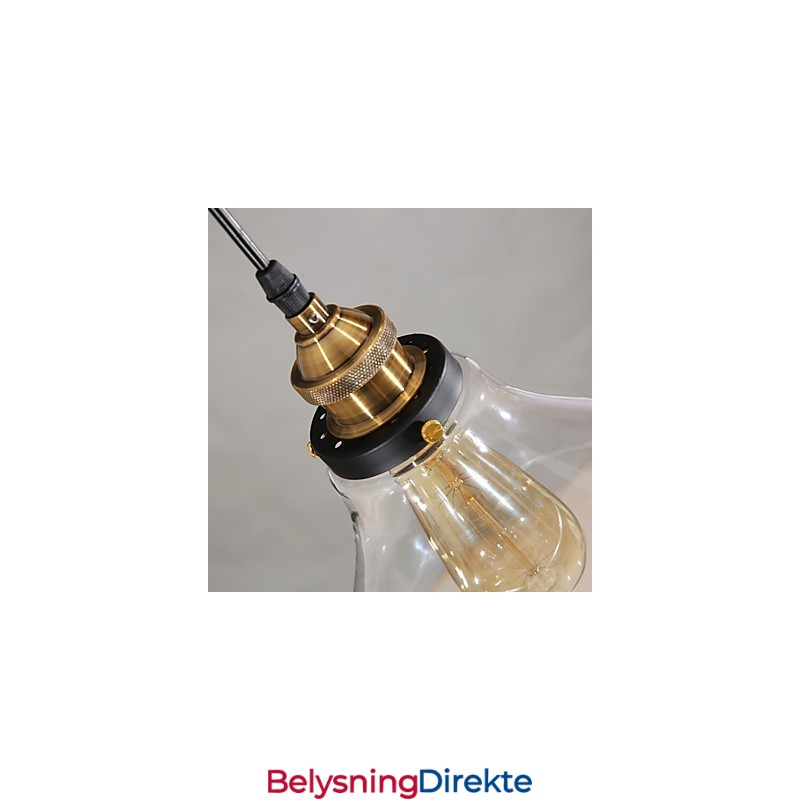 Tradisjonell Klassisk Vintage Retro Landlig Globeformet Pendellampe