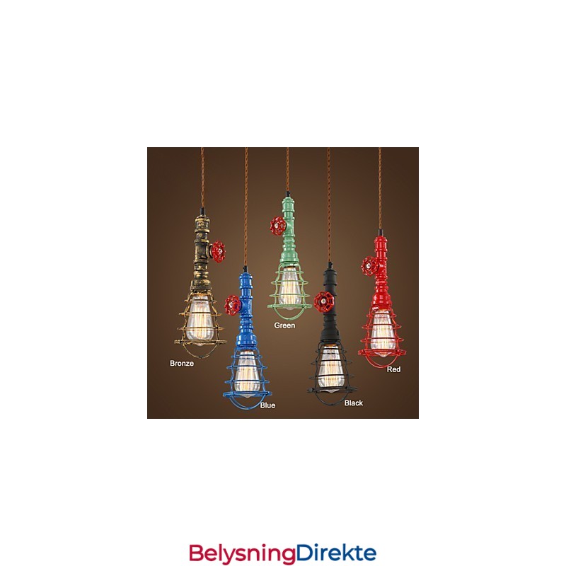 E26 Vintage Pendellampe Vannpipe Design Lamper