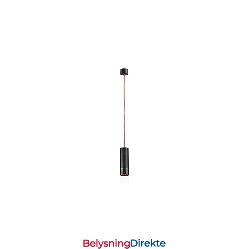 Lys Mini Pendellampe Svart Anodisert Med Aluminium