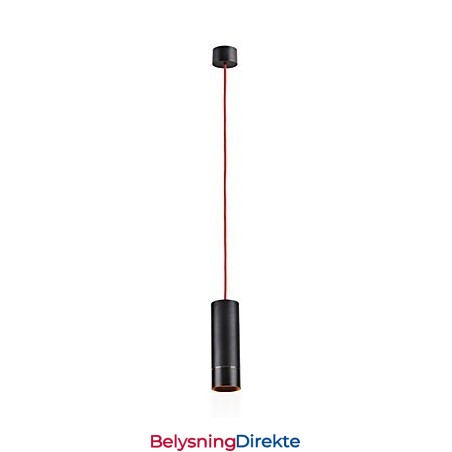 Lys Mini Pendellampe Svart Anodisert Med Aluminium