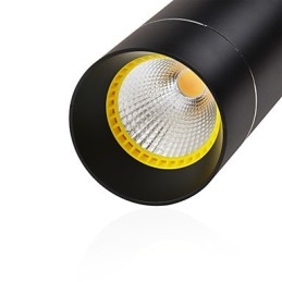 Lys Mini Pendellampe Svart Anodisert Med Aluminium