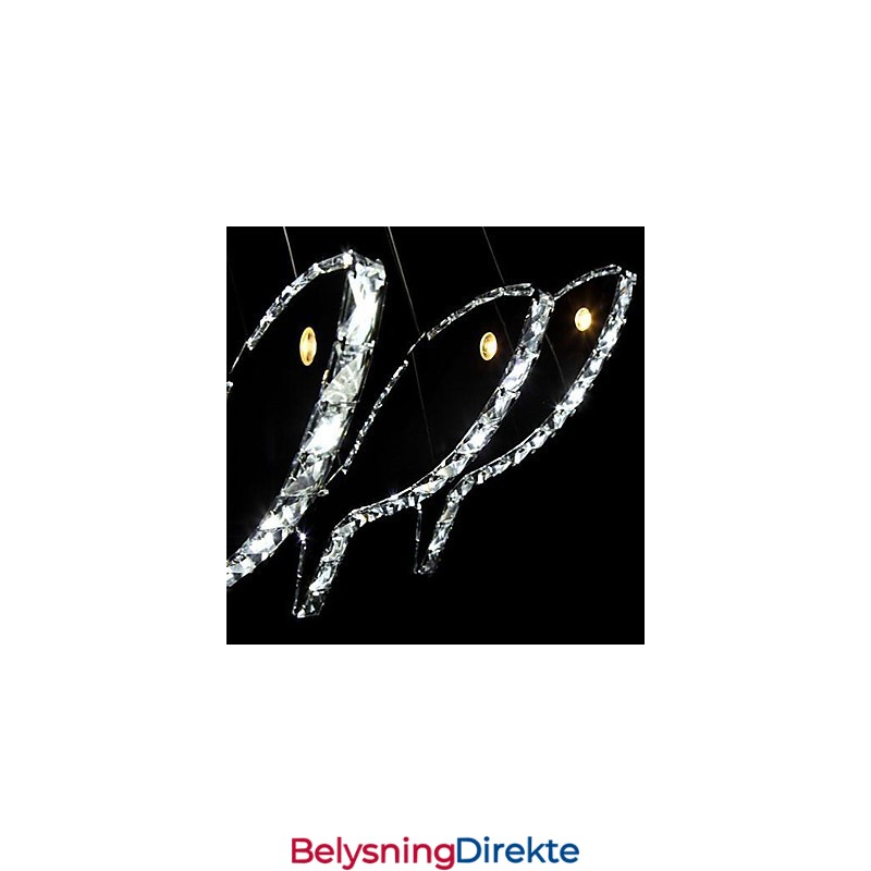 Moderne, Moderne Krystallmetallpendellampe