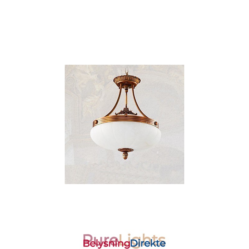 Europeisk Marmorlampe Kobberlysekronelys