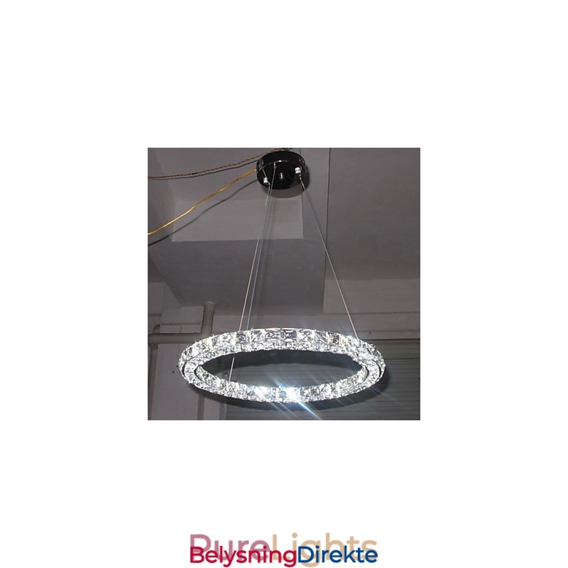 Krystall Pendellampe Moderne Enkel D40Cm Tre Sider K9 Krystall Innendørs Taklamper Lampearmaturer