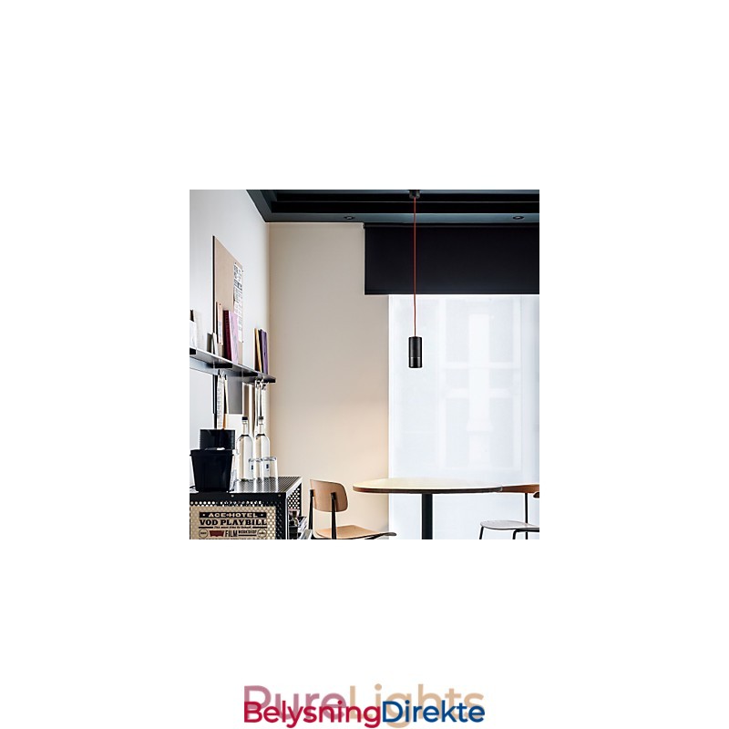 Lys Mini Pendellampe Svart Anodisert Med Aluminium