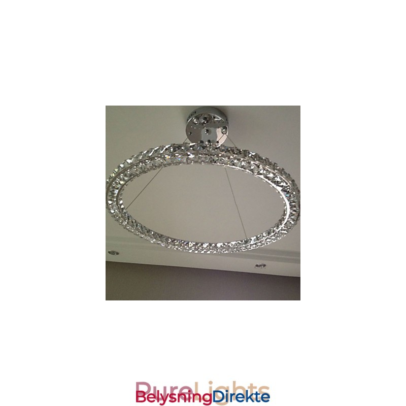 Krystall Pendellampe Moderne Enkel D40Cm Tre Sider K9 Krystall Innendørs Taklamper Lampearmaturer