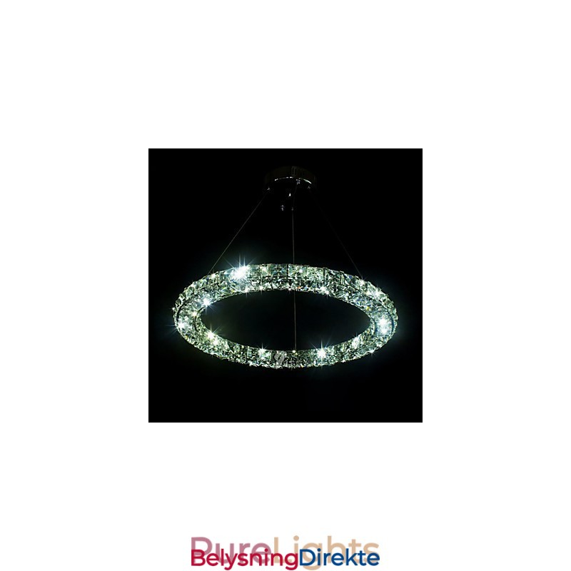 Krystall Pendellampe Moderne Enkel D40Cm Tre Sider K9 Krystall Innendørs Taklamper Lampearmaturer