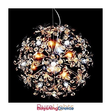 Moderne Og Moderne Krom Krystall Pendellampe