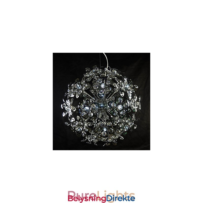 Moderne Og Moderne Krom Krystall Pendellampe