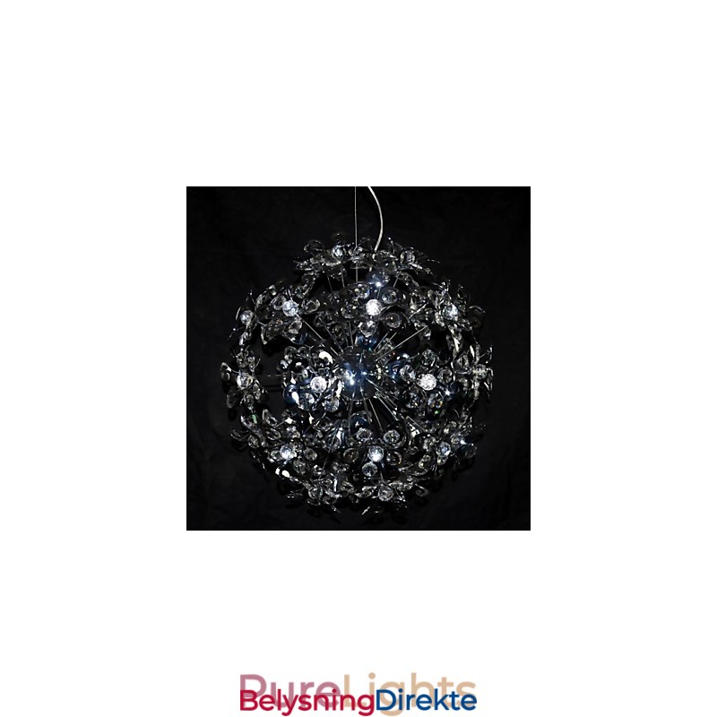 Moderne Og Moderne Krom Krystall Pendellampe