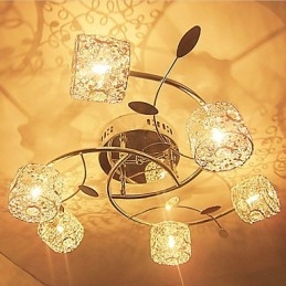 Moderne Samtidskunst Krystall Galvanisert Innfelt Montering