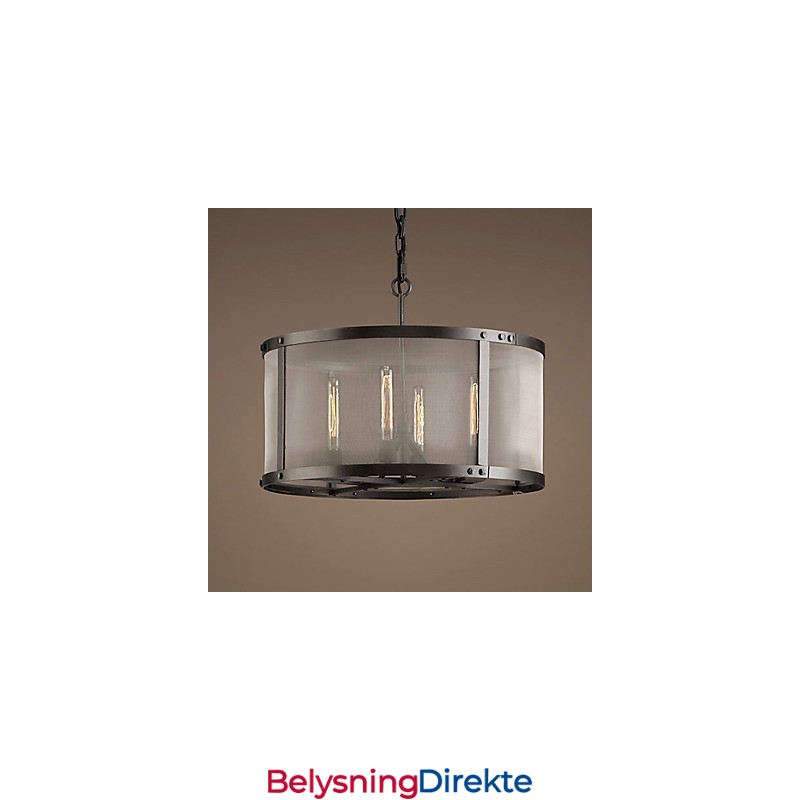 4-Lyss Pendellampe Med Gjennomsiktig Skjerm