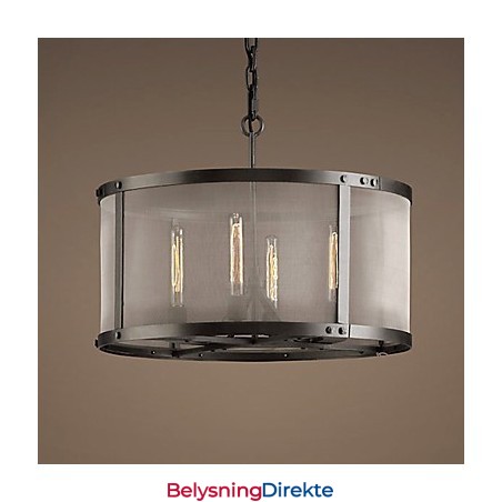 4-Lyss Pendellampe Med Gjennomsiktig Skjerm