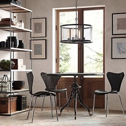 4-Lyss Pendellampe Med Gjennomsiktig Skjerm