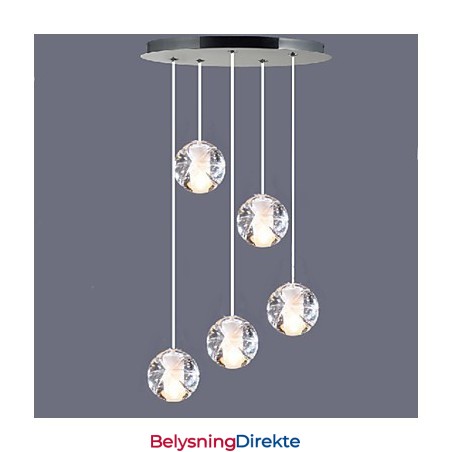 Krystallglasslysekrone Hagl