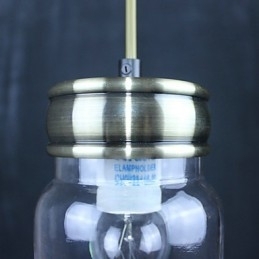 Landlig Galvanisert Glass Pendellampe For Garasje