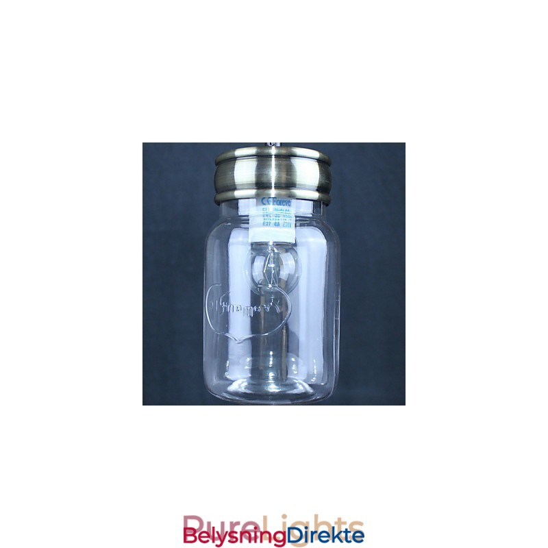 Landlig Galvanisert Glass Pendellampe For Garasje