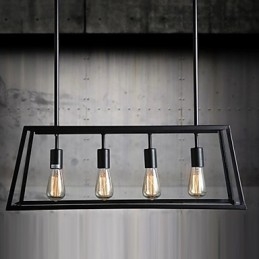 Rustikk Lysekrone I Ministil Med Galvanisert Metall