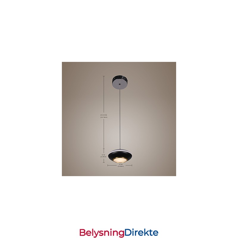 9W Moderne Flyvende Tallerkendesign Høykvalitets Pendellampe Kafé