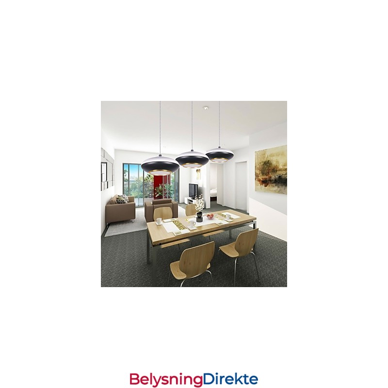 9W Moderne Flyvende Tallerkendesign Høykvalitets Pendellampe Kafé