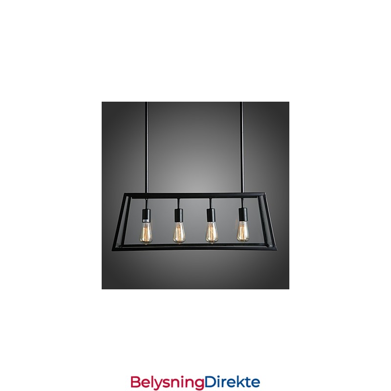 Rustikk Lysekrone I Ministil Med Galvanisert Metall