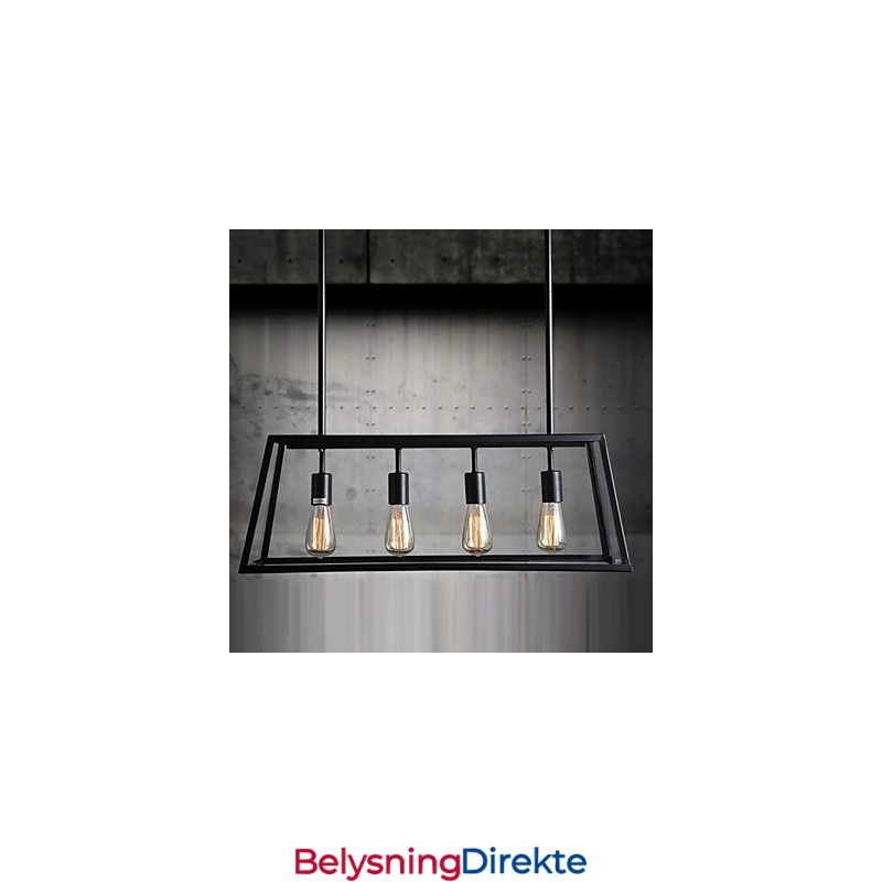 Rustikk Lysekrone I Ministil Med Galvanisert Metall