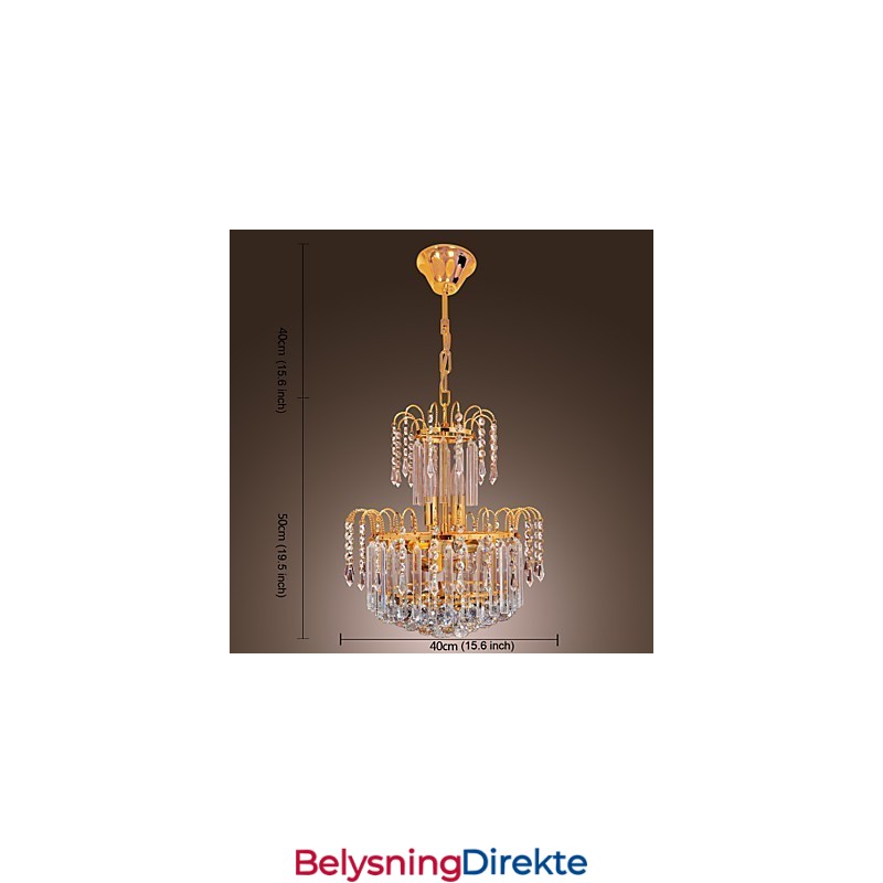 Luksuriøs Krystalllysekrone Med 7 Lys