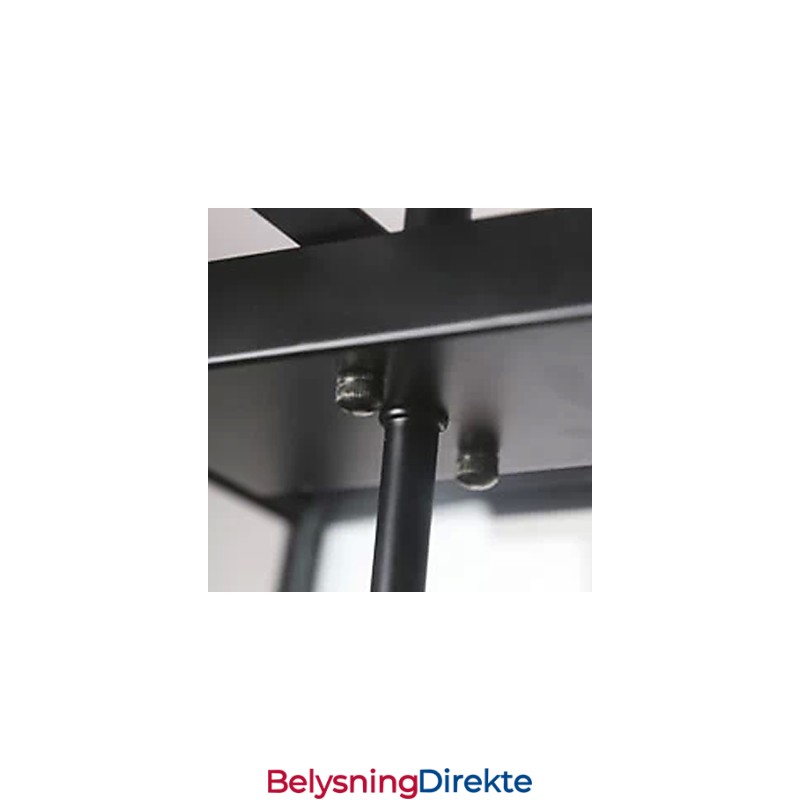 Rustikk Lysekrone I Ministil Med Galvanisert Metall